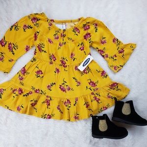 Old Navy floral toddler girl dress .